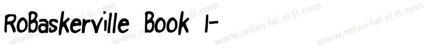 RoBaskerville Book I字体转换